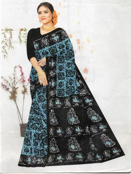 PURE COTTON PRINTED SAREE